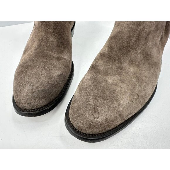 Bally Gray Suede Leather Boots Made In Switzerland Size 11-USA - Picture 11 of 11
